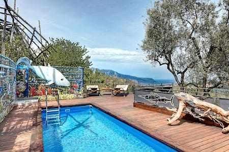 Gocce Villas - Villa Aurelia Una Casa In Collina Massa Lubrense Εξωτερικό φωτογραφία